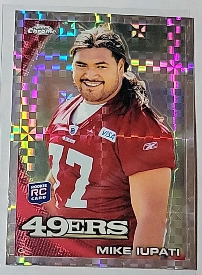 Mike Iupati 2010 Topps Chrome X-Fractor Rookie #C58 San Francisco 49ers - Image 1 of 1