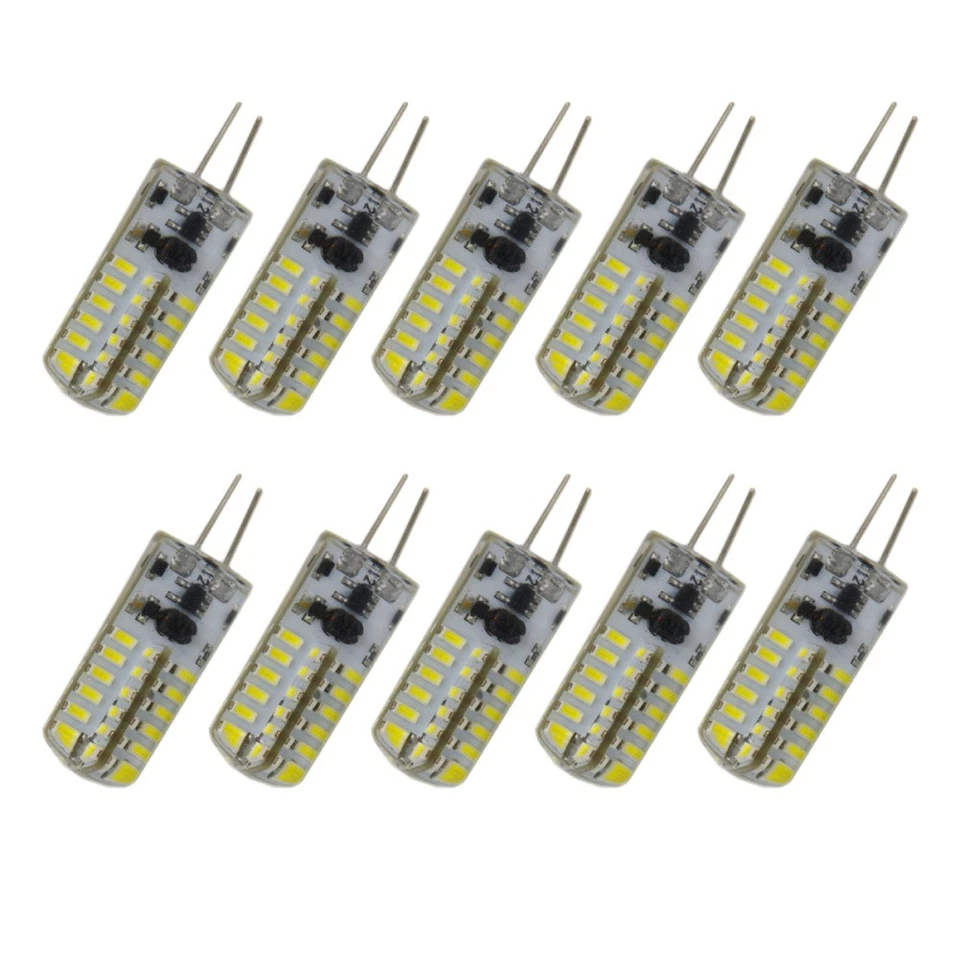  10 pezzi G4 AC / DC 12V 3.5W 170LM 6000-6500K SMD 3014 48-LED Lampadine Lampade - Immagine 1 di 1