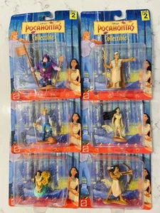6 Vintage Disney Pocahontas Collectible Figures by Mattel Complete Set - Picture 1 of 2