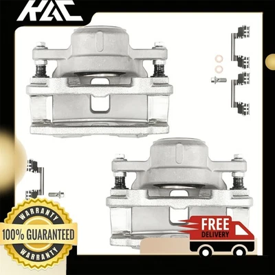 Pair Front Brake Calipers w/ Bracket For 2007-2010 Dodge Charger V6 3.5L 18B4968 - Image 1 of 4