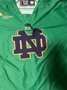 Notre Dame Hockey Jersey  with XL socks . Team issued Size 56 .  - Picture 1 of 6