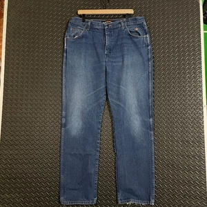 Wrangler Mens 47 Regular Fit Flame Resistant FR Blue Denim Jeans 36x36 - Picture 1 of 10