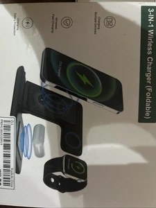 Stazione Ricarica Wireless 3-in-1 per iPhone, Apple Watch, AirPods - Foto 1 di 3
