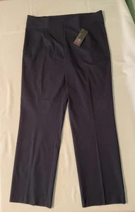 Avenue Slacks Pull On Super Stretch Boot Leg Dress Pants Blue  Size 14 Tall NWT - Picture 1 of 9