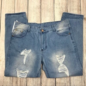 Fashion Jeans Distressed Blau Tapered Jeans Größe 36  - Bild 1 von 8