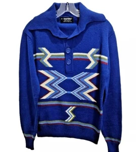 Vintage Retro Puritan Sweater Mens Size S Spread Collar Acrylic Pullover MINT! - Picture 1 of 19