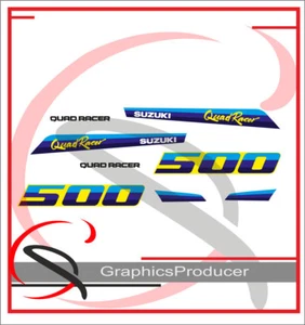 SUZUKI LT500 QUADRACER QUADZILLA  Replica Full Set Graphics Sticker 87-90 Model - Picture 1 of 1