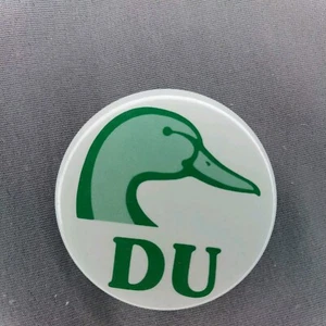 Ducks Unlimited DU Logo Green 2 1/4" Button - Picture 1 of 2