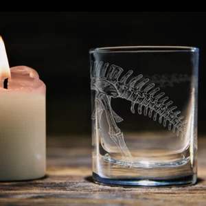 BRONTOSAURUS SKELETON Shot Glass - Picture 1 of 3