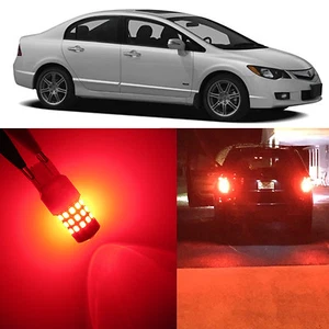 Luz de freno de señal de giro Alla 7443 7440NA bombillas LED rojas para Acura CSX EL - Imagen 1 de 7