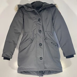 Parka larga con capucha de ganso de Canadá Rossclair gris piel de coyote/plumas de plumón de pato - Imagen 1 de 17