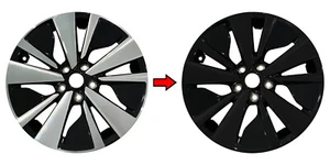 Superposición de apagón de eliminación de cromo para ruedas Nissan Altima 2019-22 de 17" - Imagen 1 de 6