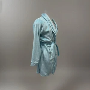 Chuckie Goodnight Robe Bathrobe Youth XL Soft Blue Pockets Rhinestones Bath - Picture 1 of 14