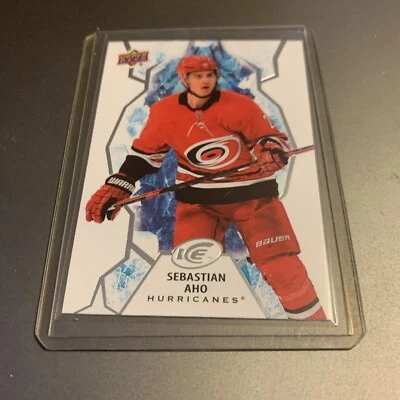 2021-22 Upper Deck Ice #71 Sebastian Aho Carolina Hurricanes - Image 1 of 2