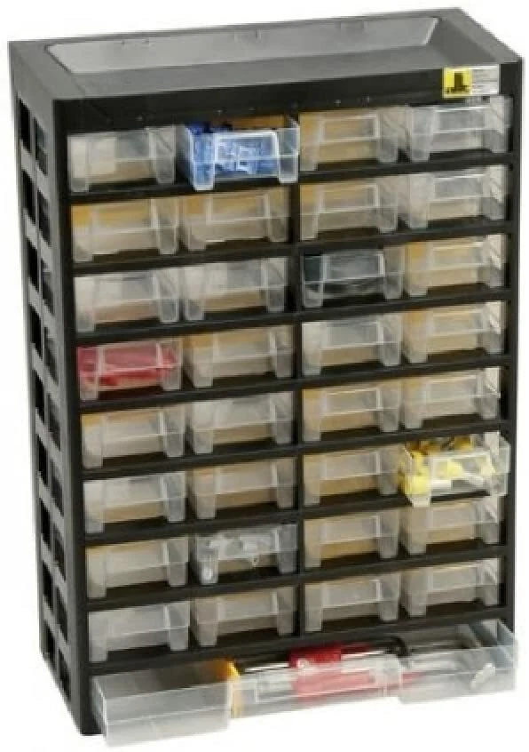 Allit VarioPlus 458120 Basic 54 Kleinteilemagazin - Schwarz