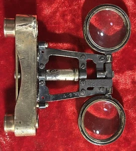 ANTIQUE BRASS OPERA GLASSES MARKED by LA MONTE of PARIS. #MP-105. - Picture 1 of 24
