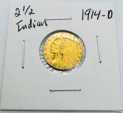 1914-D $2.5 Gold Indian - Image 1 of 2