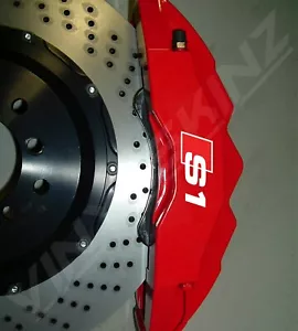 6x Audi S1 Logo Premium Guss Bremssattel Aufkleber Aufkleber TFSI S-line Quattro - Bild 1 von 4