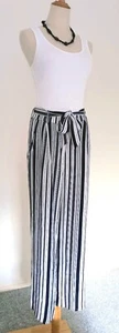 SALE! AUST. Design Brand FOREVER NEW Navy & White Striped Pants Size 12 NWOT* - Picture 1 of 12