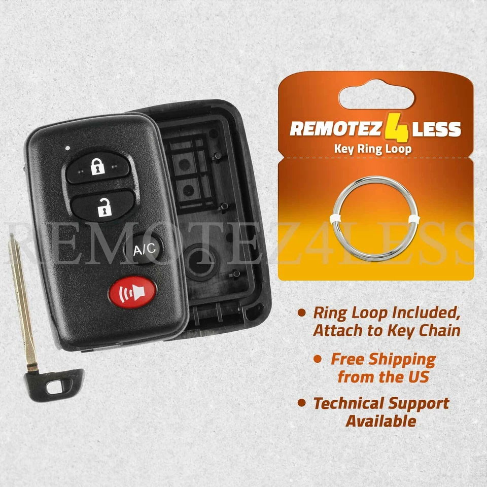 For 2011 2012 2013 2014 Toyota Prius Plug-In Replacement Shell Case Pad 4b AC Foto 1 de 1