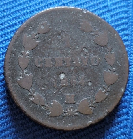Mexico 1864 1 Centavo Maximiliano Cover