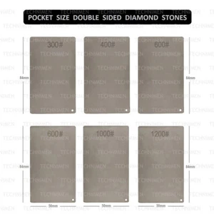 TAMAÑO TARJETA DOBLE CARA DIAMANTE AFILADO PIEDRA AFILADO AFEITADORA HOJA HERRAMIENTAS DE CORTE - Imagen 1 de 6