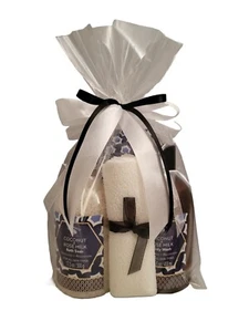 Womens Gift Set Basket Coconut Rose Milk Bath Spa Set Gifts For Her Mom Wife - Picture 1 of 12