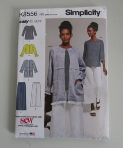 Simplicity K8556 - Misses 'Tops und Hose - Größen 6, 8,10,12,14 UNGESCHNITTEN - Bild 1 von 2