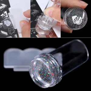 Nail Stamper with Scraper Silicone Stamp Manicuring Kits Nail Art Stamping Tool - Picture 1 of 9