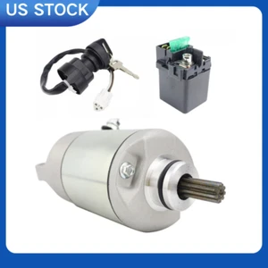 Starter & Relay & Key Switch For Kawasaki KFX700 V Force KSV700 2004 21163-0037 - Picture 1 of 7