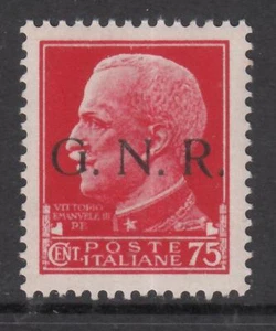 ITALY RSI Social Rep. - GNR Brescia 478/I MNH** cv 360$ SIGNED FERRARIO  R* - Picture 1 of 2