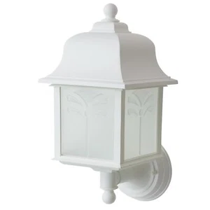 Sunlite Outdoor Energy Saving Orchid Up Fixture White Finish Frosted Lens - Picture 1 of 1