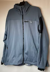 Adidas Terrex Herren Jacke blau 37,5 Technostretch Fleece Kapuze 2XL - Bild 1 von 17
