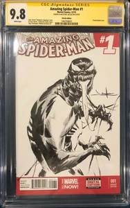 JAE LEE ORIGINAL Signed Sketch Art CGC 9.8 VENOM SPIDER-MAN not cbcs - Picture 1 of 4