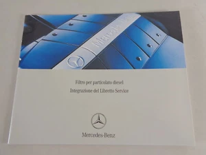 Scheckheft Mercedes Benz Classe E W211 Filtres à Particules Diesel Italien 2003 - Photo 1/1