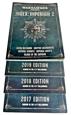 Warhammer 40K Chapter Approved Index Imperium 2 Lote x4 - Livros de regras 2017-2019 - Imagem 1 de 4