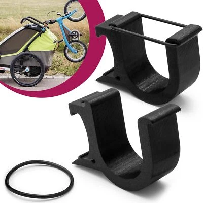 MOBILEFOX Soporte de rueda de bicicleta portabicicletas adecuado para Thule Chariot
