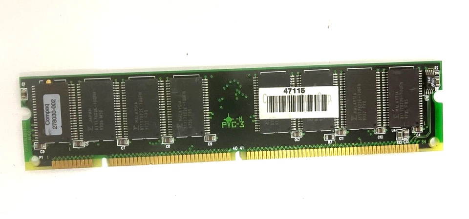 VINTAGE TESTED COMPAQ 278030-002 16 MEG DIMM 168 PIN DIMM MEMORY USOFF2-MEM2BX5 - Image 1 of 2