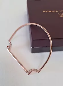 Monica Vinader Signature Skinny Armreif Rosegold Vermeil Large - Bild 1 von 6