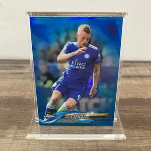 Jamie Vardy 2018 Topps Chrome Premier League Blue Color Match /150 #29 Leicester - Picture 1 of 5