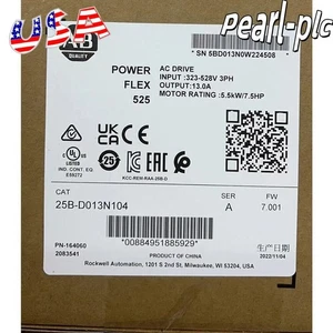 Allen-Bradley PowerFlex 525 AB 25B-D013N104 AC Drive 25BD013N104 US Free Tax - Picture 1 of 4