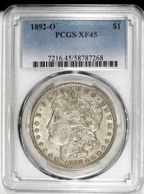1892 O PCGS XF 45 Morgan Silver Dollar ☆☆ Circulated ☆☆ Great For Sets 268 - Image 1 of 2