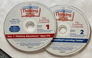 Reader Rabbit Thinking Adventures Age 4-6 - retro PC + MAC game - 2 discs - Picture 1 of 1