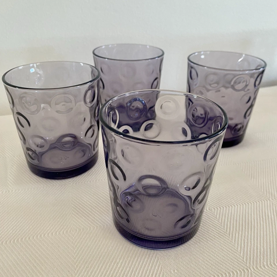 CONJUNTO DE 4 ou 8 copos de coquetel ametista roxo Pasabahce - Imagem 1 de 4