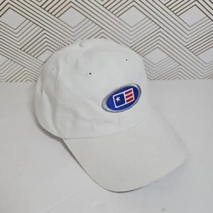 U.S. Kids Golf White Youth Size XS / Small Oval Twill Baseball Hat NEW - Picture 1 of 9