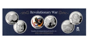 @ENVÍO 9 OCT@ 3 Monedas FNMT 10 EUROS 2025 REVOLUTIONARY WAR PLATA ESTUCHE FNMT - Picture 1 of 7