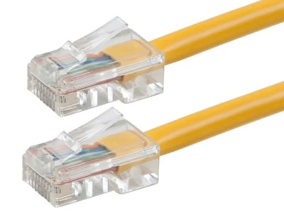 Monoprice Cat6 Ethernet Patch Cable - 1ft - Yellow, RJ45, 550Mhz, UTP, 24AWG - Image 1 of 2
