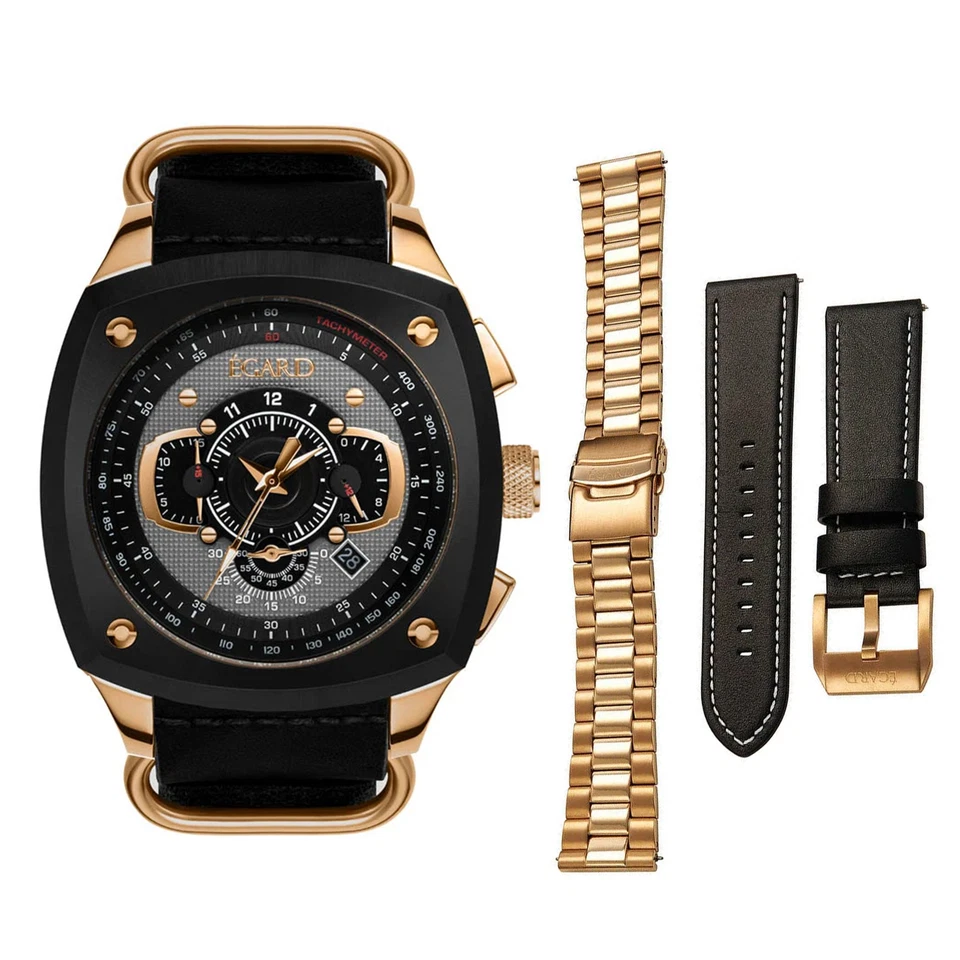 Reloj Egard VI-Viking esfera negra para hombre - WCH-5083-Q0H176 Foto 1 de 1