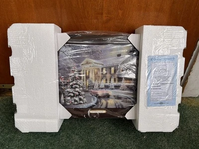 Thomas Kinkade "Christmas at Graceland" Illuminated Canvas Print Bradford Exc. - Image 1 of 4