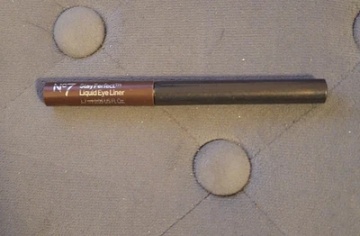 No7 Stay Perfect  Liquid Eye Liner Shade  DARK CHOCOLATE 1.7ml - Image 1 of 2